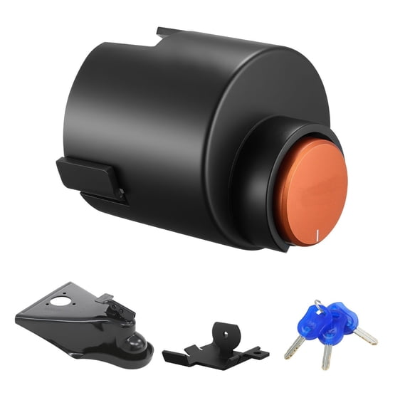 Trailer Lock, Heavy Hitch Lock for 2-5/16" Couplers, Anti-Theft Tongue Lock 3 Keys, Rust-Resistant for RV Trailer Boat