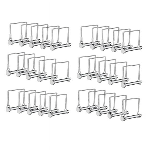 Trailer Lock Pins,30Pcs Pto Pin Shaft Locking Pin 1/4 Pin Hitch Pin Wire Lock Pin Coupler Pin 1/4 x 2-3/4Inch