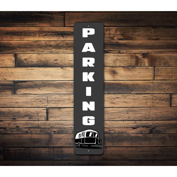 Trailer Parking Sign Camp Trailer Parking Parking For Camper Gift For Camping Camping Gifts Sign For Cabin RV Camp Sign Camping - Size: 16 x 4 Inches