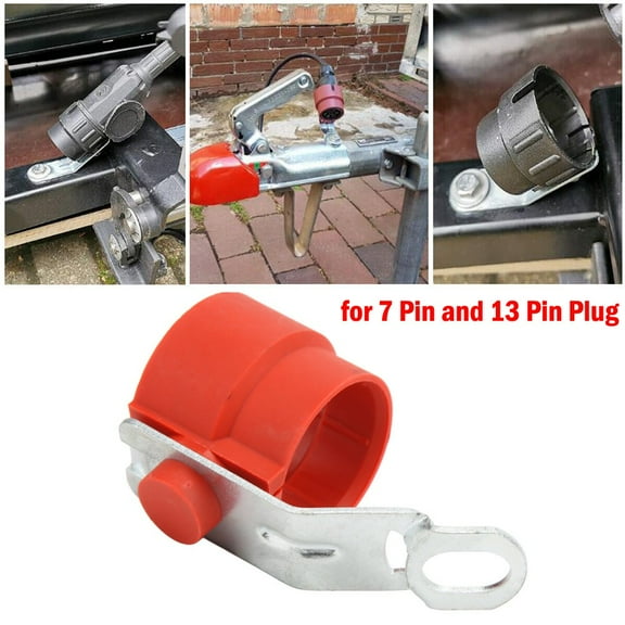 Trailer Plug Holder Weatherproof Protective Rigid Accessory for 7‑13Pin