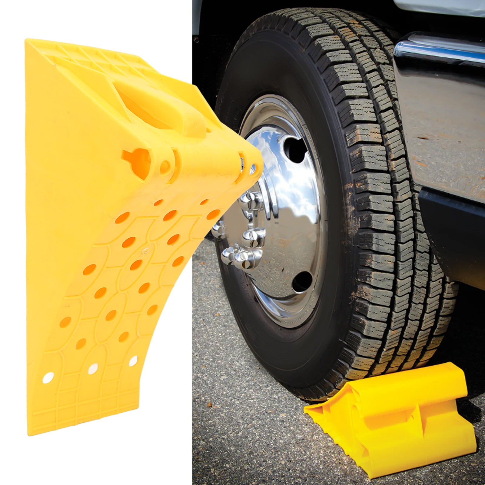 Trailer Stopper Block, Weather Heavy Duty Wheel Chock Convenient Anti