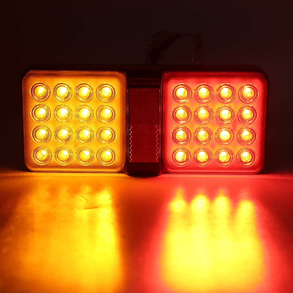 Trailer Tail Lights Bar, Truck Trailer Red Amber LED Tail Light Rear