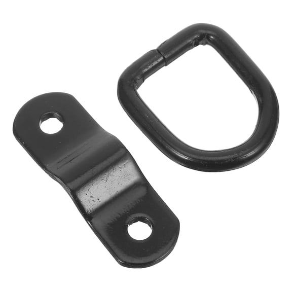 Trailer Tie down Tie down Ring Pickup Truck Holder Hook Heavy Steel Black 4.50X3.90X0.60CM
