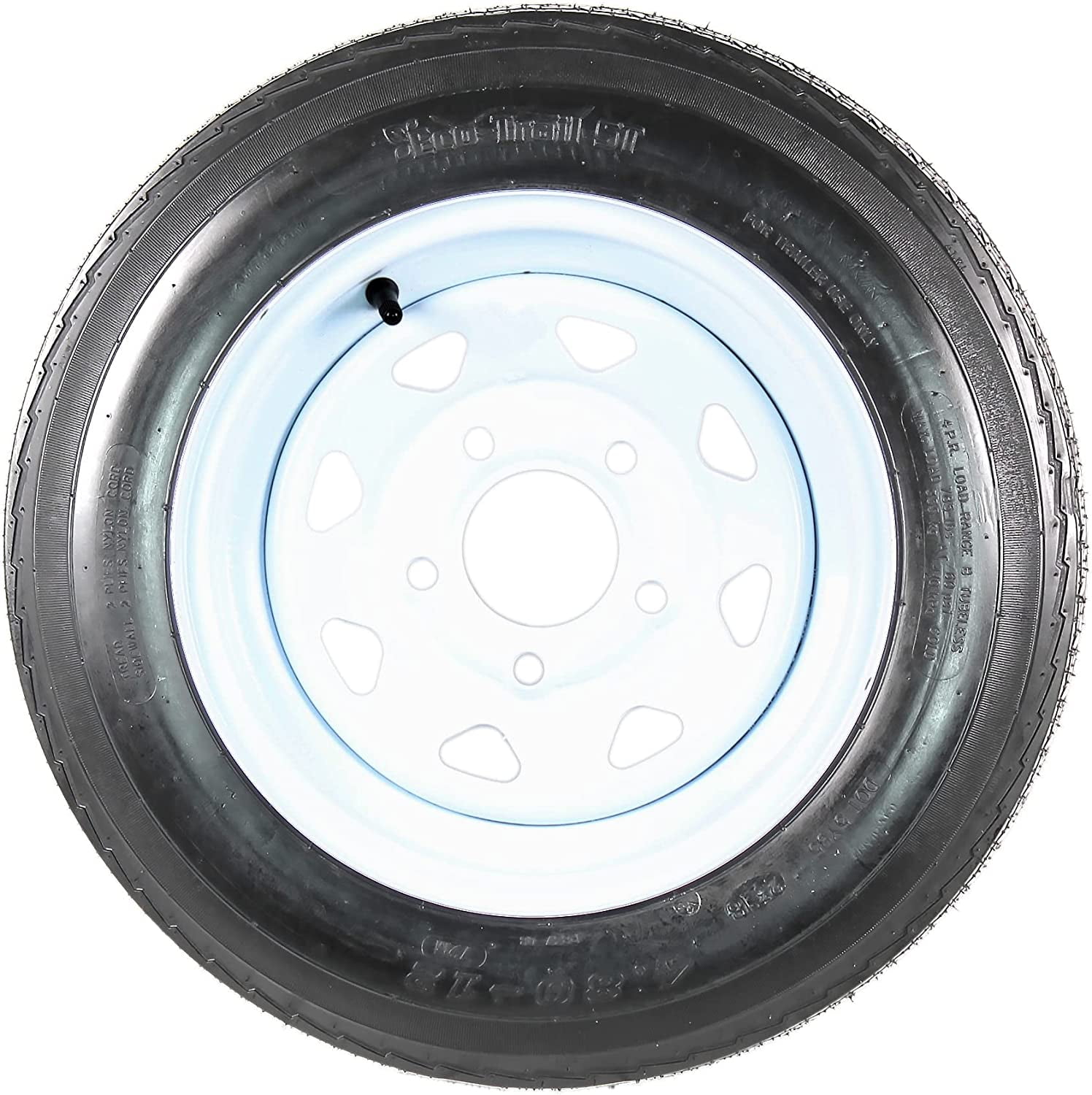 Trailer Tire On Rim 4.8012 48012 4.80 X 12 12 in. LRB 5 Lug Wheel