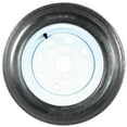 eCustomhitch PreMounted Trailer Tire & Rim 4.8012 LRB 5 Lug White Spoke Wheel with 780 Lbs Max
