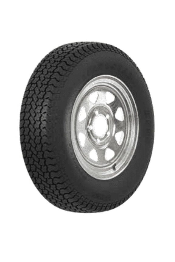 Trailer Tire On Rim ST205/75D14 205/75 14 in. LRC 5 Bolt Galvanized Spoke Wheel