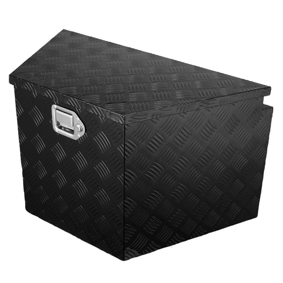 Trailer Tongue Box, Aluminum Alloy Diamond Plate Tongue Box Tool Chest, Heavy Duty Trailer Box Storage with Lock and Keys, Utility Trailer Tongue Box for Pickup Truck, RV, Trailer, 39"x16.5"x12"