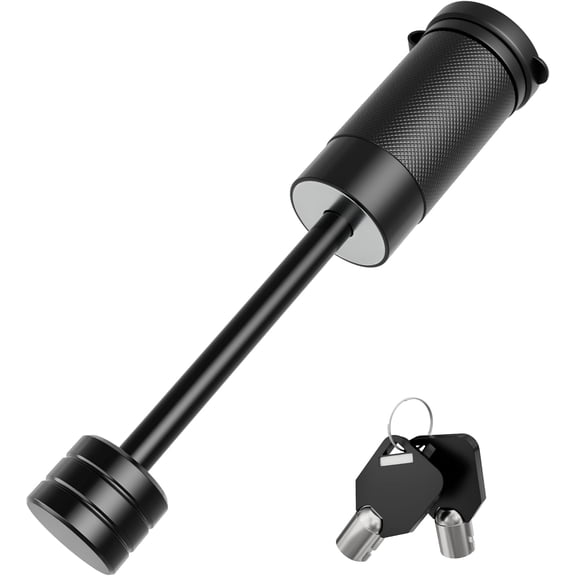 Trailer Tongue Coupler Lock, Dia 1/4 Inch, 3-1/2 Inch Span Trailer Latch Lock for Latch-Type Coupler, Tow Boat RV 's Black (1 )