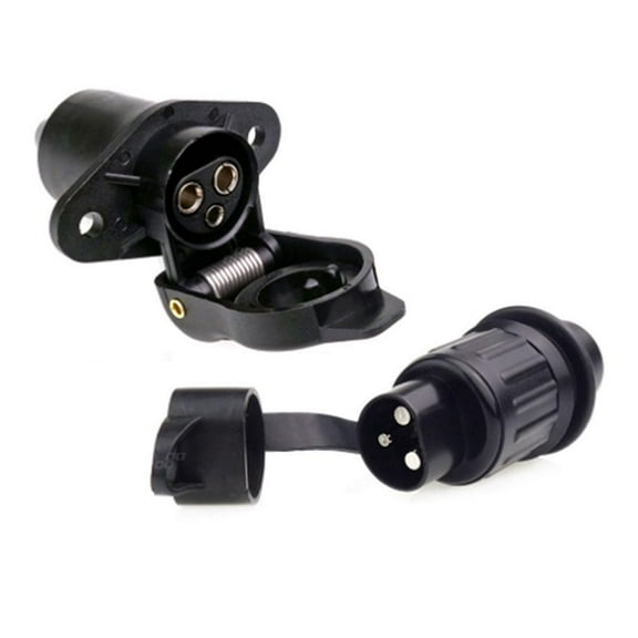 Trailer Tractor Plug Socket 3 Pin 12V 24V Agricultural Machinery Winch R8A5