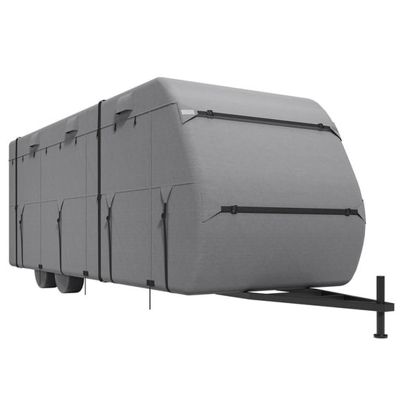 Trailer Travel RV Cover for 27-30 ft Class A Motorhome Camper, All Weather Protection, Non-Woven Fabric, Waterproof UV Resistant (Fits 27 to 30 Feet)
