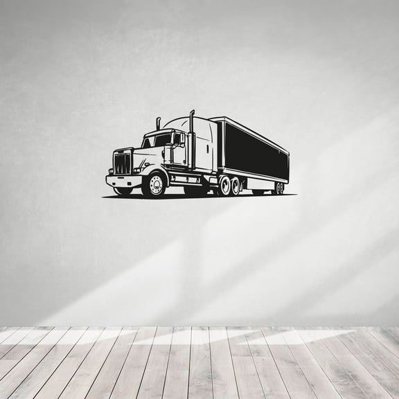 Trailer Truck Trucks Monster Truck Toy Cars Vehicle Wall Sticker Art Decal for Girls Boys Room Bedroom Nursery Kindergarten House Fun Home Decor Stickers Wall Art Vinyl Decoration Size (14x20 inch)