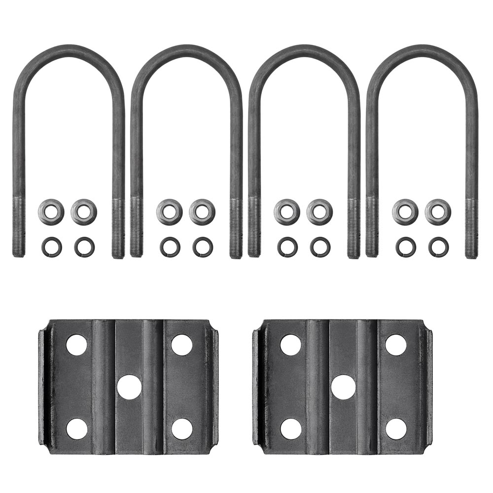 Trailer U Bolt kit for 52007000lbs 3" Round Axle 7" long 1/2" dia
