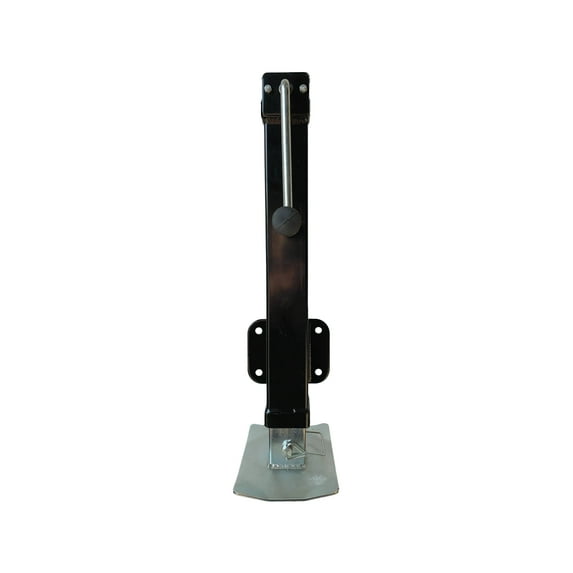 Trailer Valet Square Heavy-Duty Jack - 7,000 lbs Capacity, Side-Wind Handle, 14" Travel + 15" Drop Leg Extension, Bolt-On or Weld-On, Fits Square Frames, 23.5-51" Total Adjust (STJB0010)