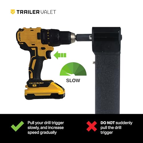 Trailer Valet TVJX7S Jack with 7K Lifting Capacity DrillPowered