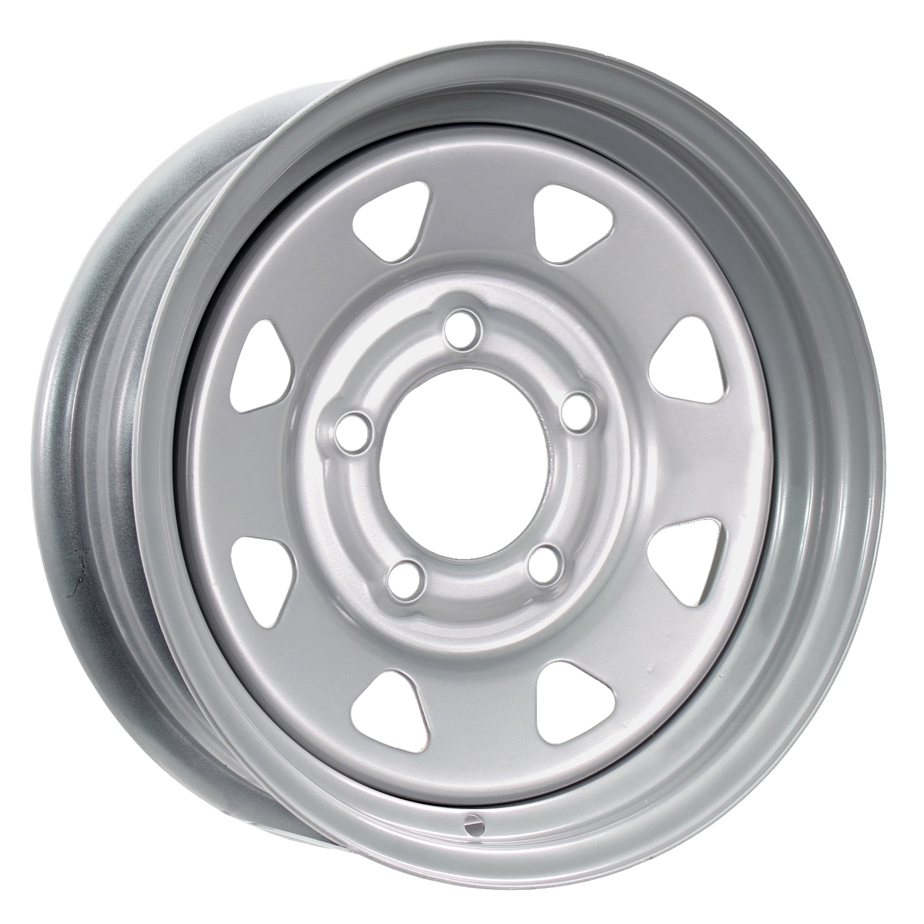 Trailer Wheel Rim 14X5.5 5-4.5 Silver Modular 2200 Lb. 3.19 Center Bore 75PSI