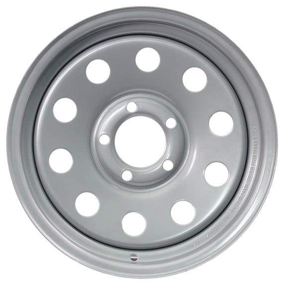 Trailer Wheel Rim 15x5 - SPECIAL BOLT PATTERN - 5 On 5" 5 Hole Lug Modular Silver Gray