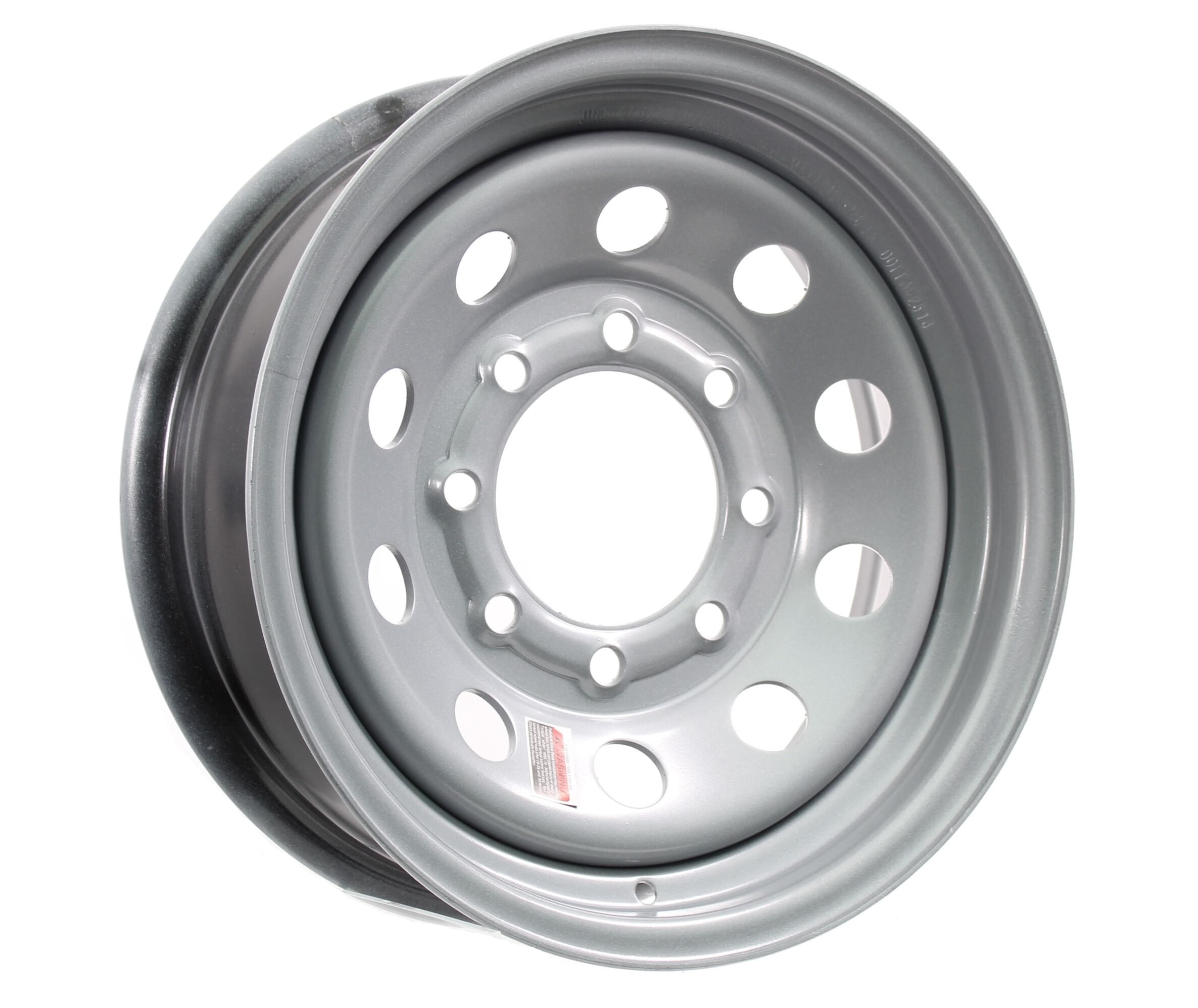 Trailer Wheel Rim #374 16x6 16"x6" Modular 8 Hole 6.5" OC Silver 1/2" Offset