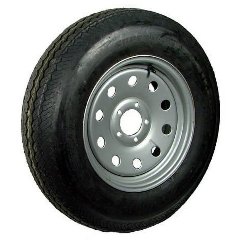Trailer Tire And Rim ST185/80R13 LRC 1480 Silver Spoke , 45 OFF