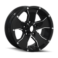 thumbnail image 1 of Trailer Wheels 14 15X6 5X114.3 0Et 83.82Cb Black/Machined Face, 1 of 2