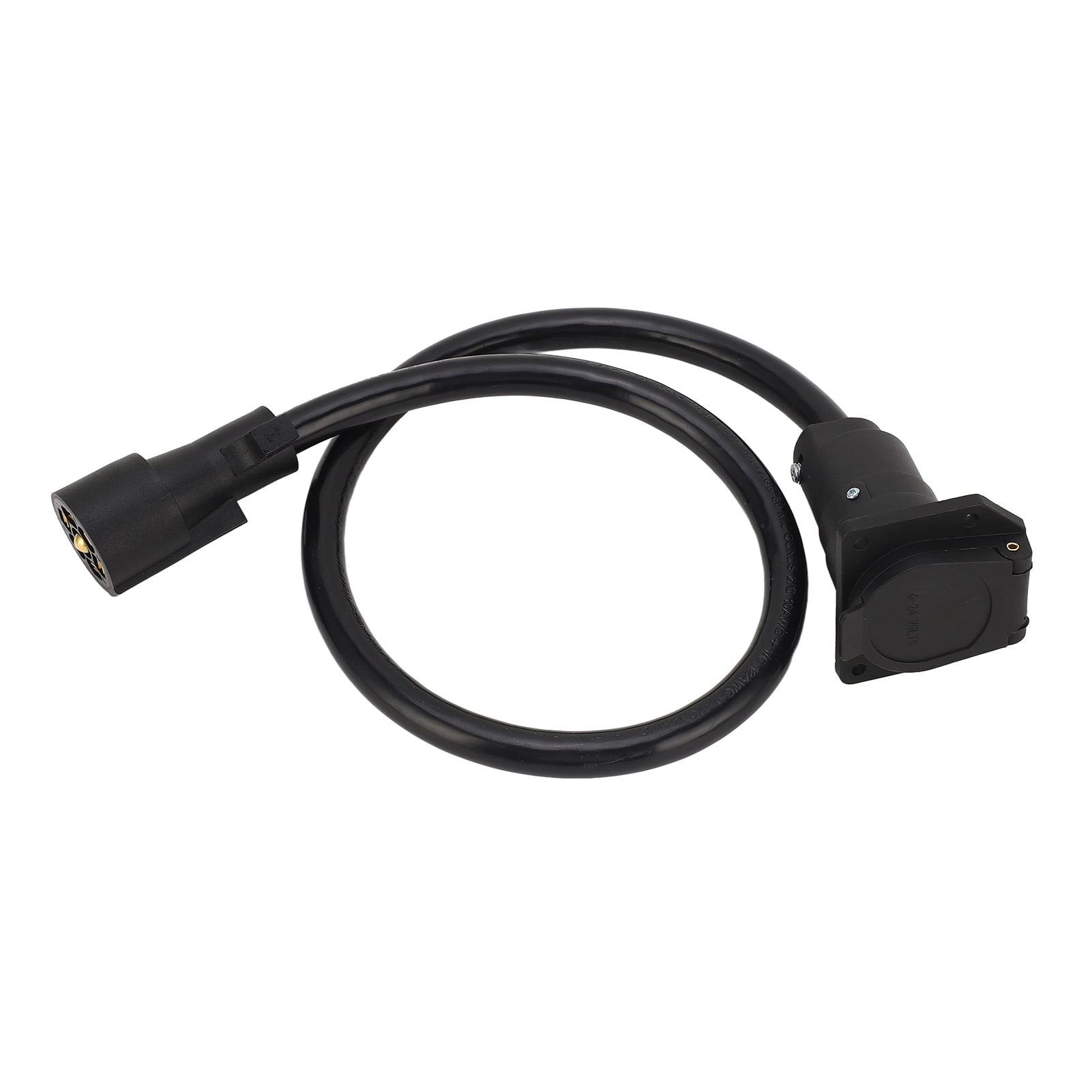 Trailer Wiring Adapter, Trailer Extension Cord 7 Way 3.5ft Double Prong