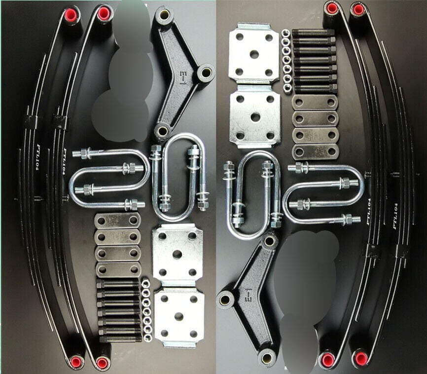 Trailer leaf spring and replace kit for 7k 7,000 lb tandem (4) 1750 lb ...