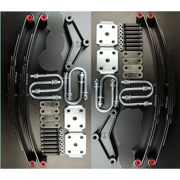 Trailer leaf spring and replace kit for 7k 7,000 lb tandem (4) 1750 lb springs