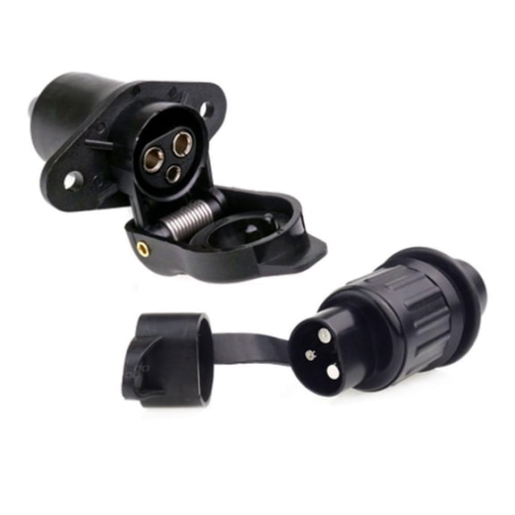 Trailer tractor plug socket 3Pin 12V 24V Agricultural B2R3 Machinery Forest UK