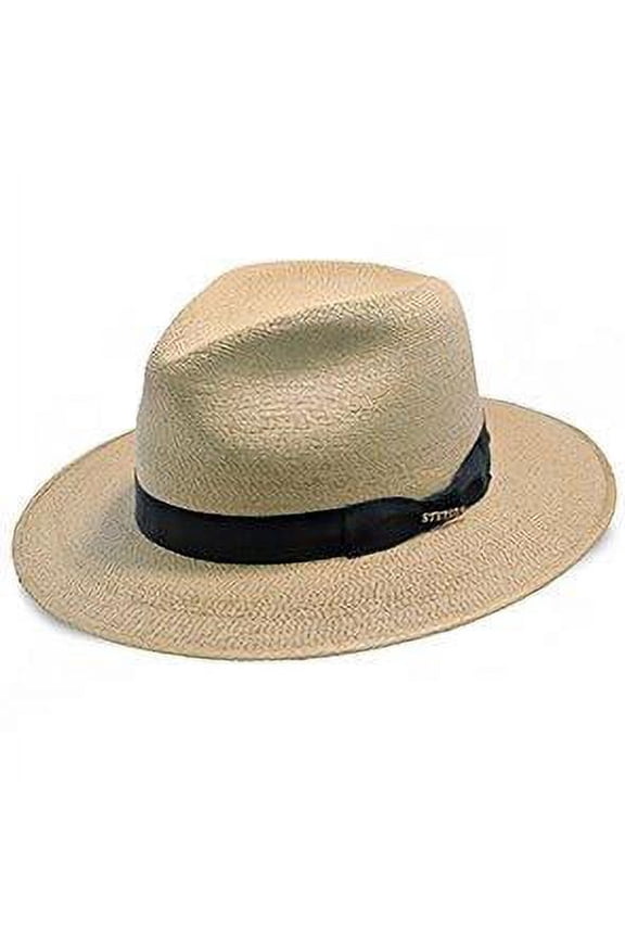 Trailhead Palm Straw Fedora Hat - S - Toast Tan
