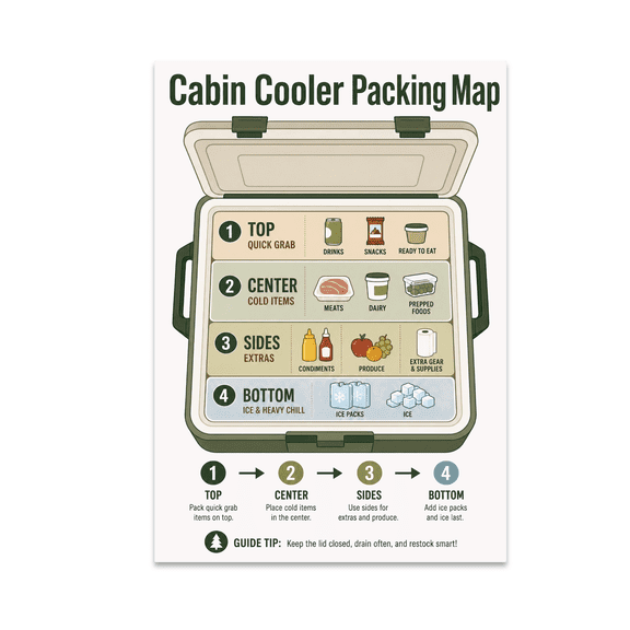 Trailhead Weight Flow Chart - Outdoor Enthusiast - 13x19 Poster Print