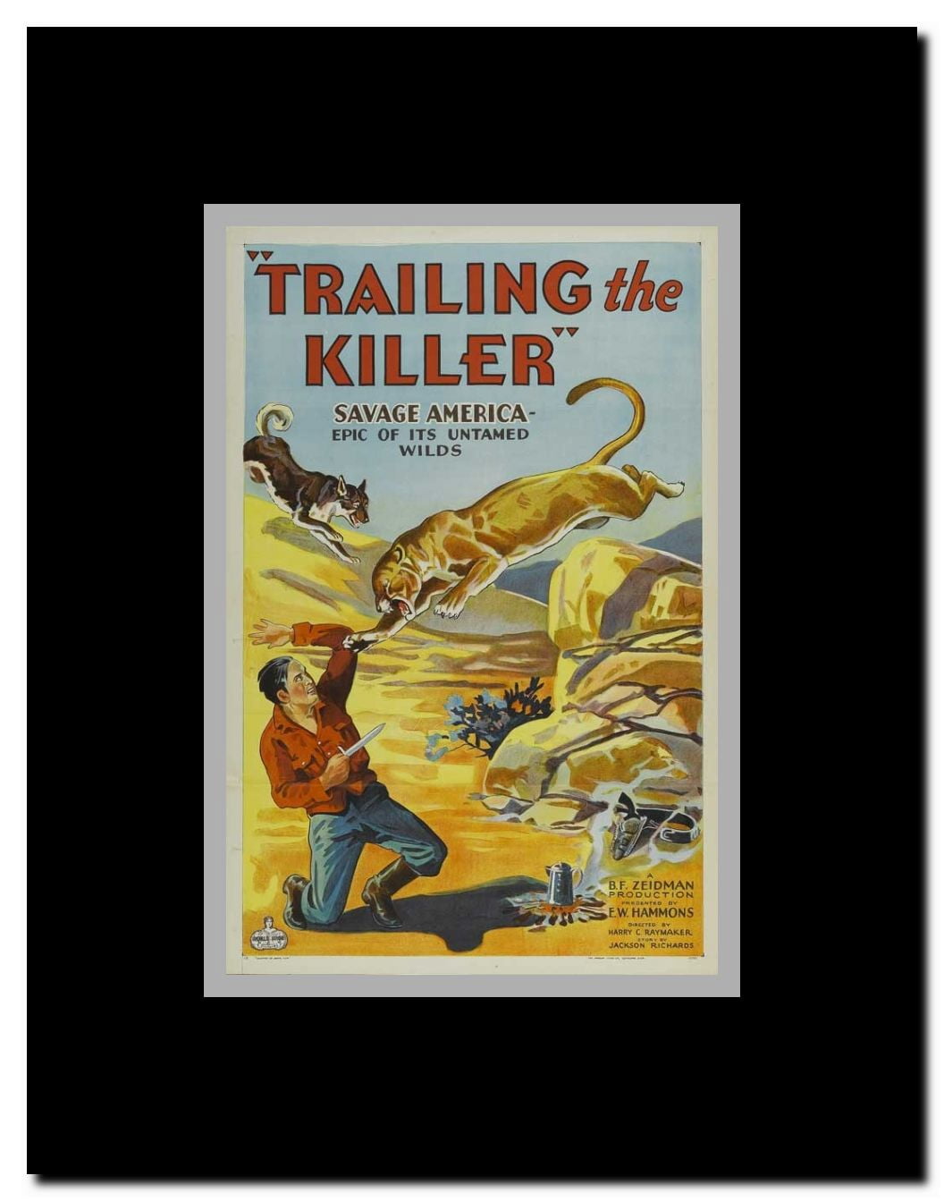Trailing the Killer Framed Movie Poster