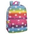 thumbnail image 1 of Girls 17 Inch Backpack with Front Zippered Pocket and Padded, Adjustable Shoulder Straps for School, Camp, Hiking, Commuting and Travel in Delightful Daisies, 1 of 8