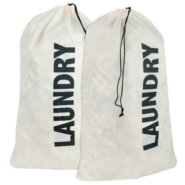 Trailmaker 2 Pack Washable Drawstring Extra Large Heavy Duty Laundry Bags for Dorm Travel and Gym Clothes Bag Cream Laundry Walmart Business Supplies