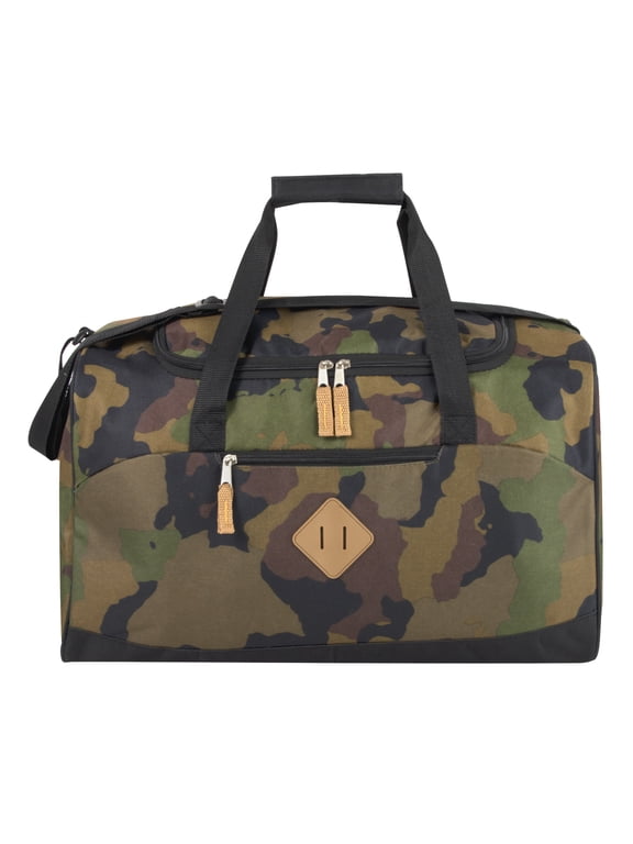 20 Inch Duffle Bag Camo Polyester Gear Bag-Travel Work Gym Carry-On (8098-Camo)