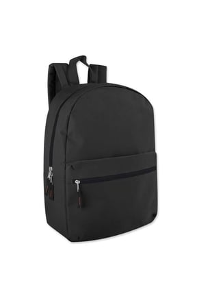 2362524 16.5 in. Basic Backpack, Black - Case of 24