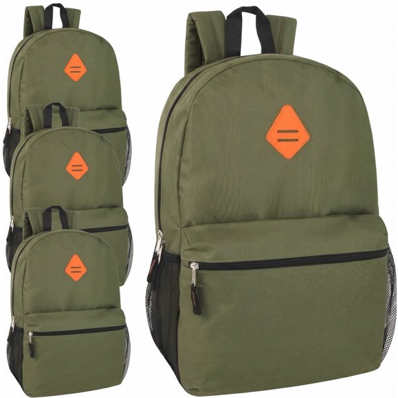 Trailmaker 24 Pack 19 Inch Backpacks for Commute, Travel (Green)