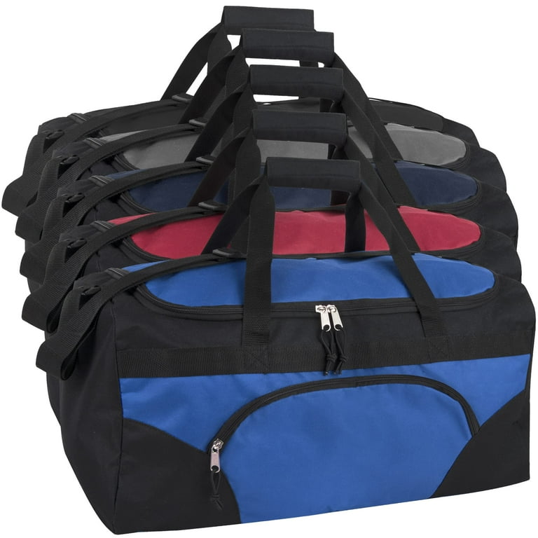 Trailmaker 24 Pack Bulk Unisex Duffle Bags for Homeless Adults Teens Multicolor
