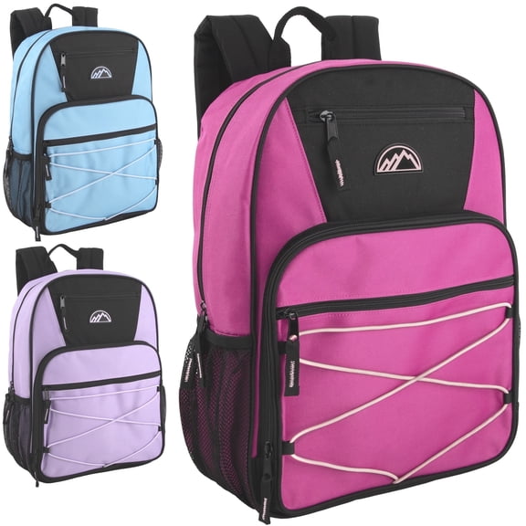 Trailmaker 24 Pack Multipocket Bungee Cord, Sport Backpacks for Travel, Commute