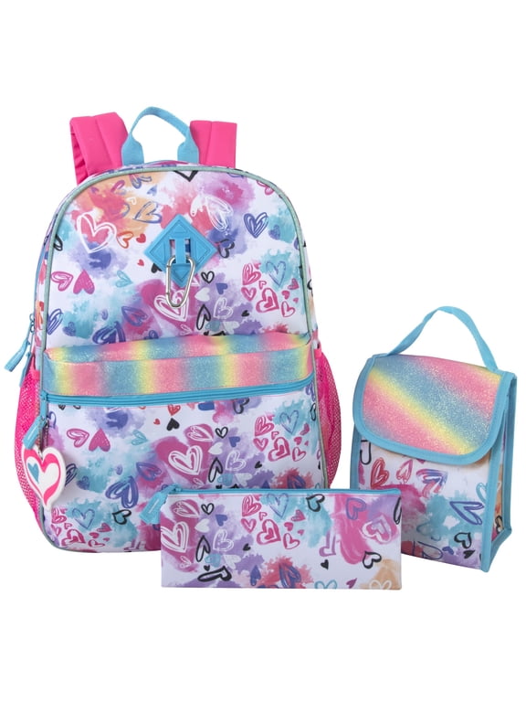 5-in-1 Heart Backpack, Pink