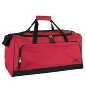 Trailmaker - 55 Liter, 24 inch Unisex Canvas Duffle Bags for Traveling, the Gym, and Sports Equipment Bag - Red 1