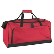 24 Inch 55 Liter Weekender Overnight Duffel Shoulder Bag for Men, Women, Teens, Gym, Travel, Sports and Recreation in Re