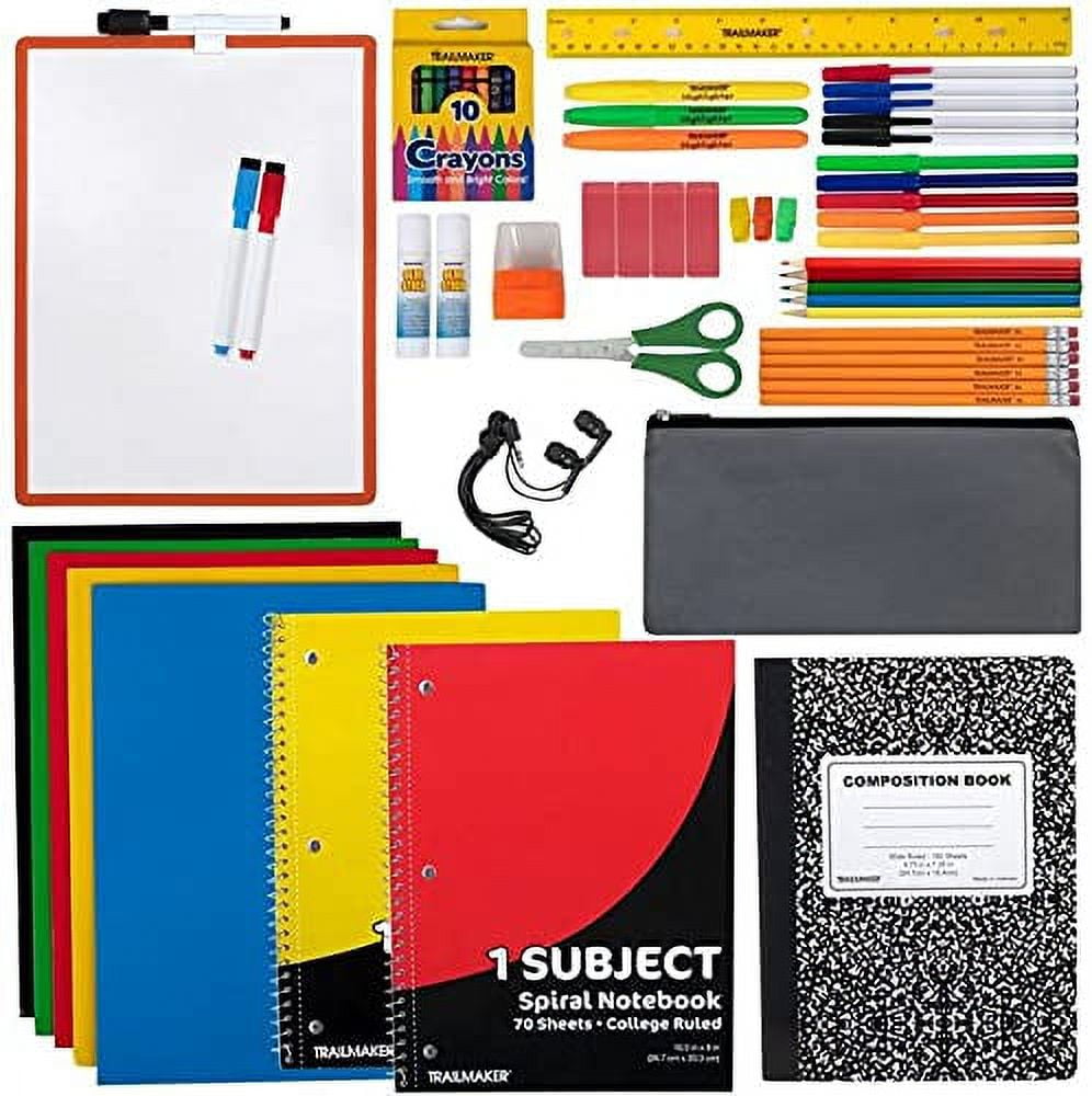 52 Piece Bulk School Supplies Kit for K-12 - Essential Box of School  Supplies for Elementary, Middle, and High School Students