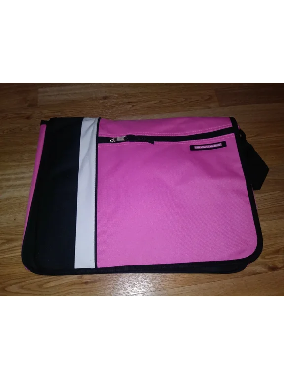 Adjustable Straps Nylon Shoulder Bag, Pink