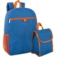 thumbnail image 1 of Trailmaker, Backpack with Lunch Bag for Elementary School, Middle School Backpack Set for Kids - Blue & Orange, 1 of 9