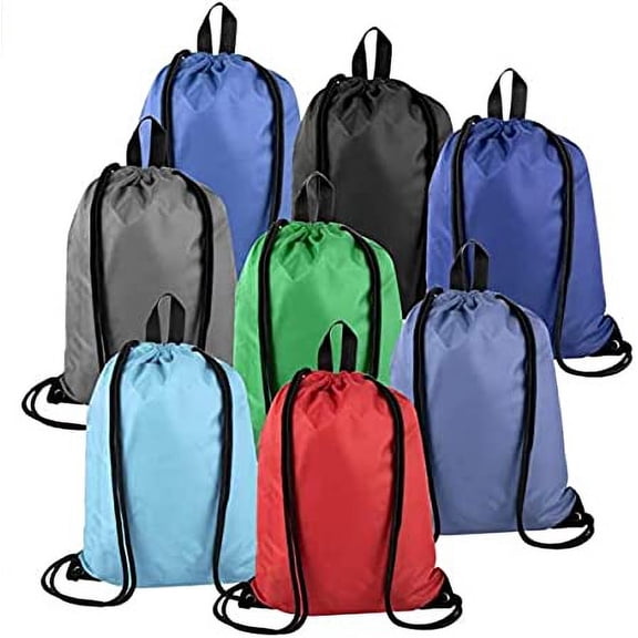 Trailmaker Basic Drawstring Bags, 18", Assorted Colors, Pack Of 100 Bags