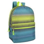 Trailmaker Boys Printed Backpack with Pencil Pouch for School Kids - Blue Hued