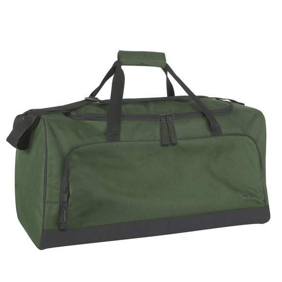 24 Inch 55 Liter Weekender Overnight Duffel Shoulder Bag for Men, Women, Teens, Gym, Travel, Sports and Recreation in Hunter Green