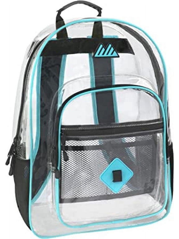 Trailmaker Clear Backpack, Turquoise Trim