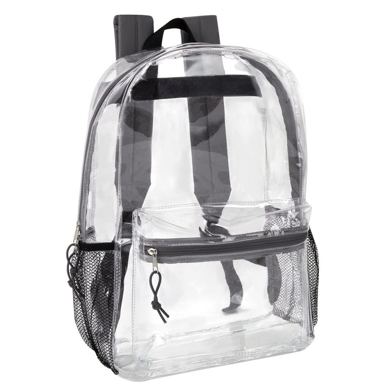 Trailmaker Clear Backpack With Reinforced Straps For Security Sporting Events Gray