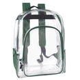 thumbnail image 1 of Trailmaker Heavy-Duty Clear Backpack, Green Trim, 1 of 10