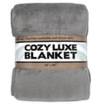 thumbnail image 1 of Trailmaker Plush Fleece Throw Blanket; Cozy 200 GSM for Living Room, Couch, Bedding 80"L x 60"W (Gray), 1 of 6